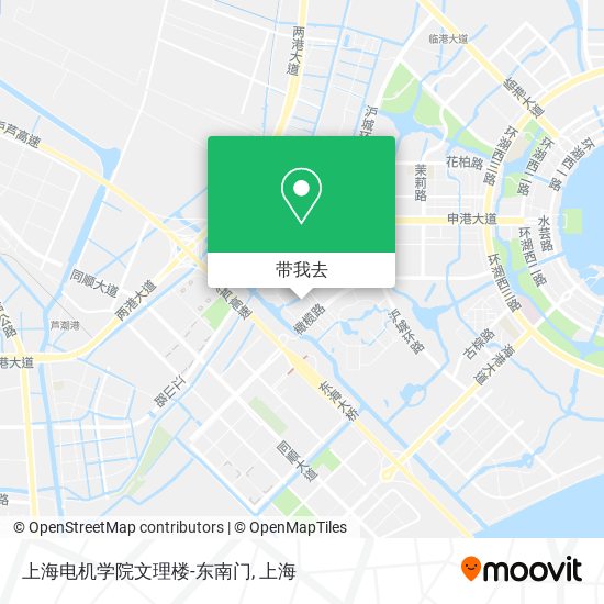 上海电机学院文理楼-东南门地图