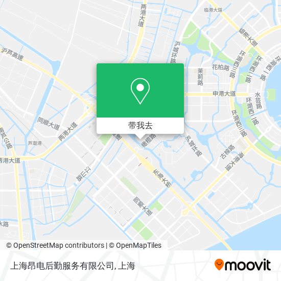 上海昂电后勤服务有限公司地图