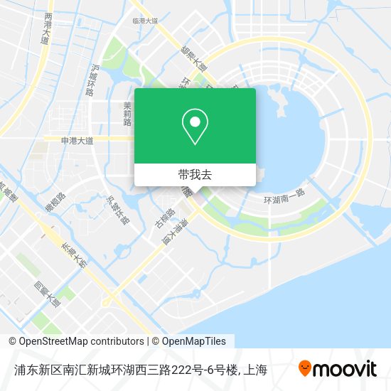 浦东新区南汇新城环湖西三路222号-6号楼地图