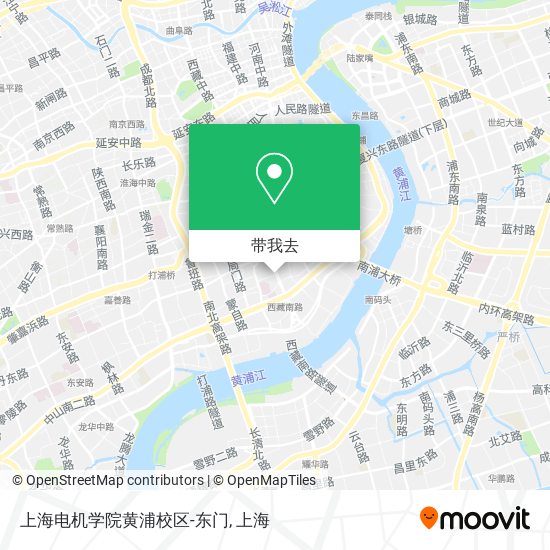 上海电机学院黄浦校区-东门地图