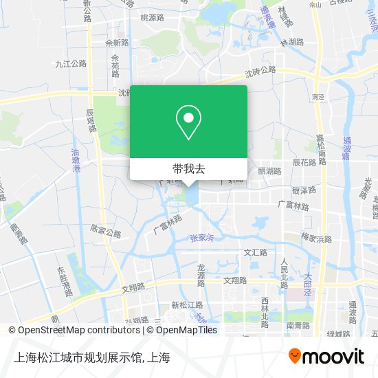 上海松江城市规划展示馆地图