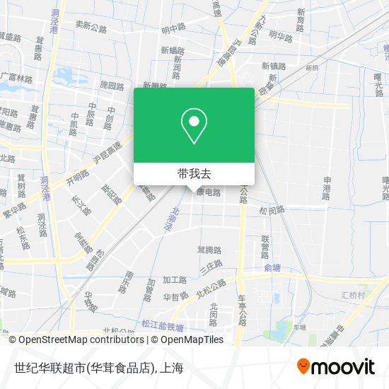 世纪华联超市(华茸食品店)地图