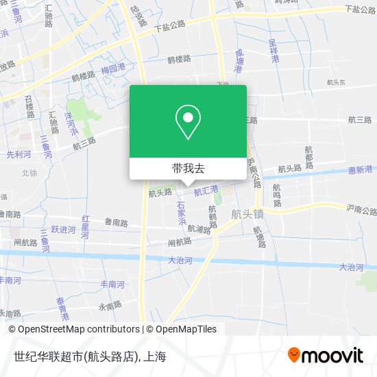 世纪华联超市(航头路店)地图