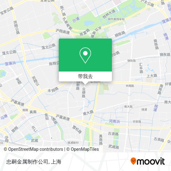 忠嗣金属制作公司地图