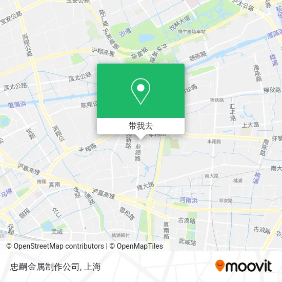 忠嗣金属制作公司地图