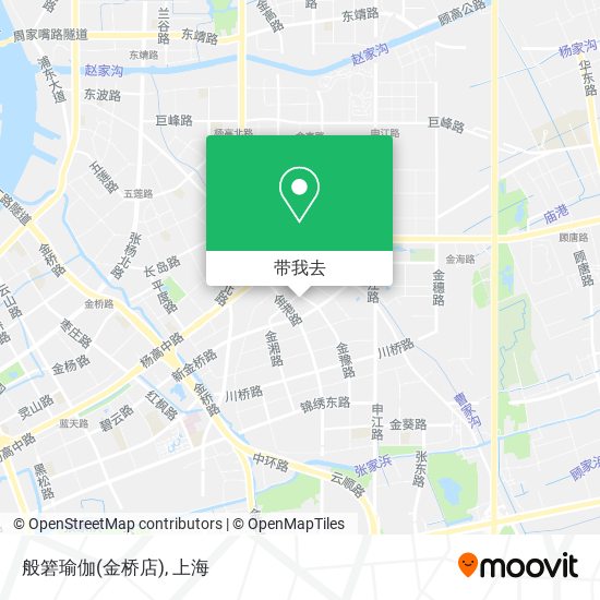 般箬瑜伽(金桥店)地图