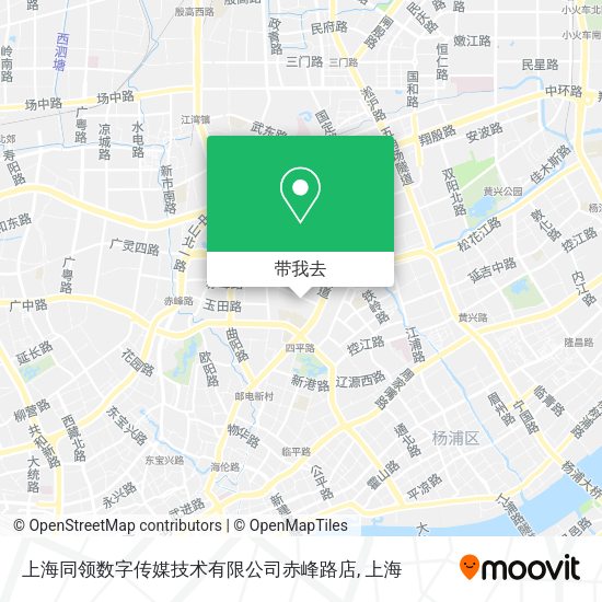 上海同领数字传媒技术有限公司赤峰路店地图