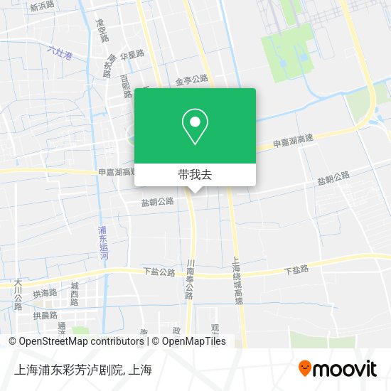 上海浦东彩芳泸剧院地图