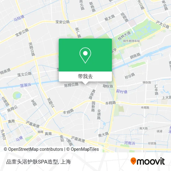 品萱头浴护肤SPA造型地图