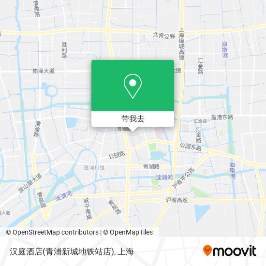 汉庭酒店(青浦新城地铁站店)地图