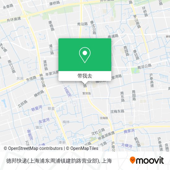 德邦快递(上海浦东周浦镇建韵路营业部)地图