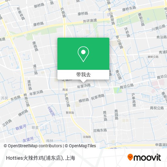 Hotties火辣炸鸡(浦东店)地图