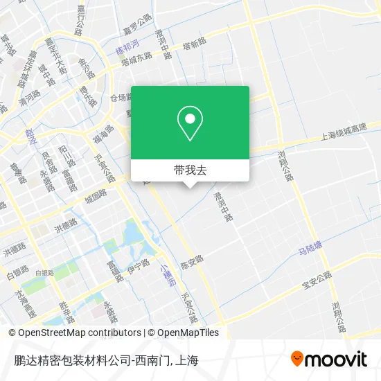 鹏达精密包装材料公司-西南门地图