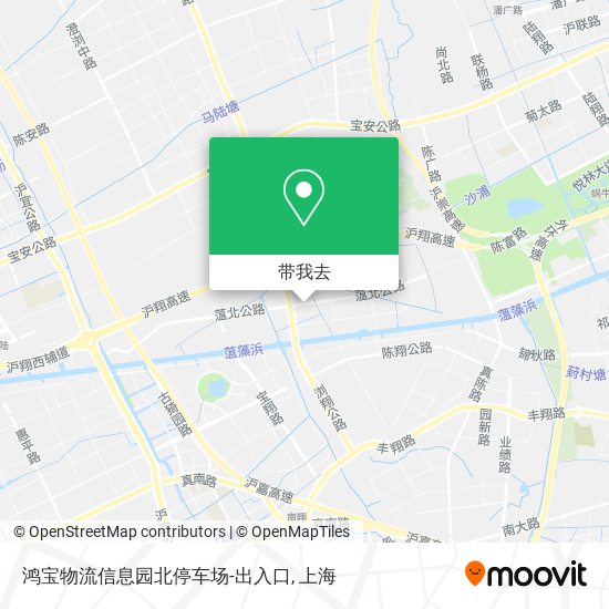 鸿宝物流信息园北停车场-出入口地图