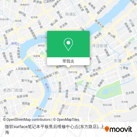 微软surface笔记本平板售后维修中心点(东方路店)地图