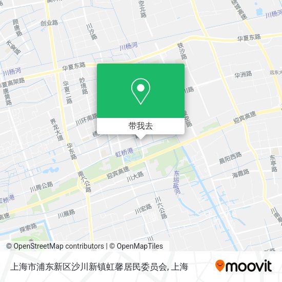 上海市浦东新区沙川新镇虹馨居民委员会地图