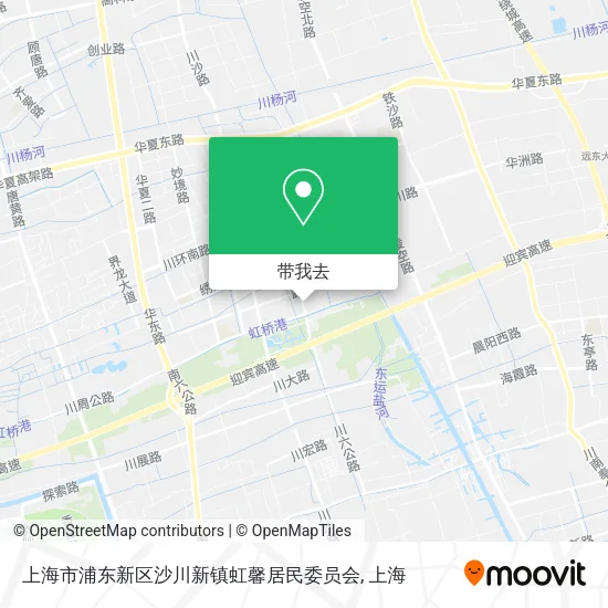 上海市浦东新区沙川新镇虹馨居民委员会地图