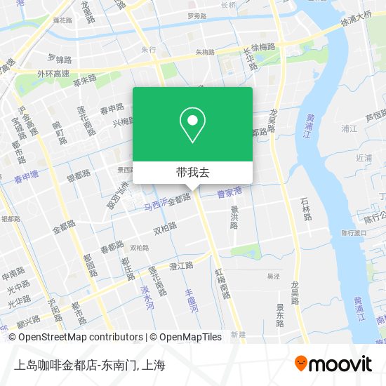 上岛咖啡金都店-东南门地图