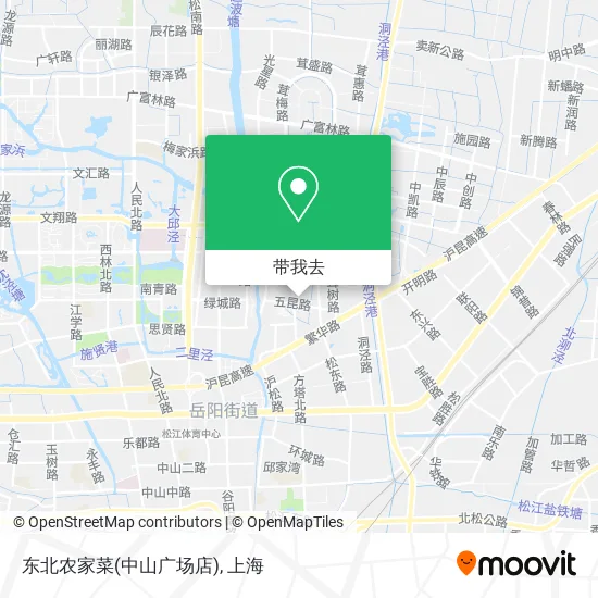 东北农家菜(中山广场店)地图
