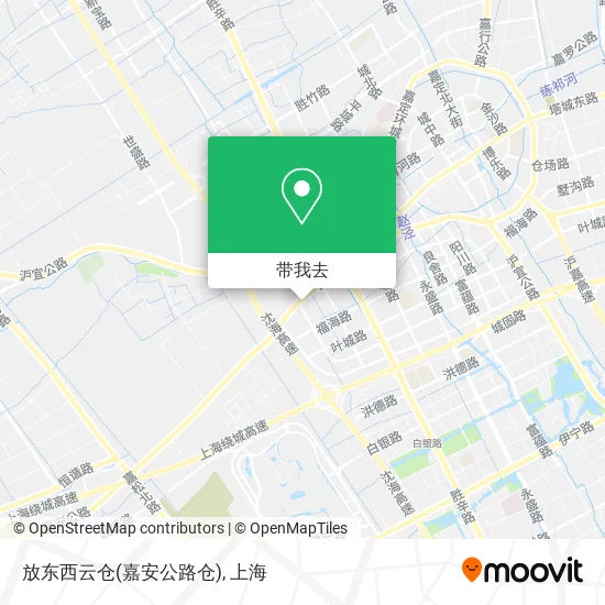 放东西云仓(嘉安公路仓)地图