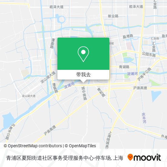 青浦区夏阳街道社区事务受理服务中心-停车场地图