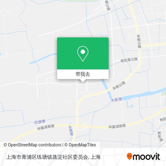 上海市青浦区练塘镇蒸淀社区委员会地图