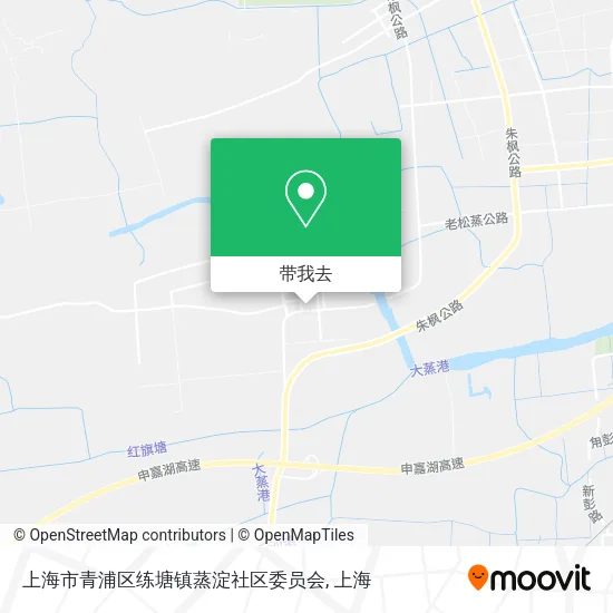上海市青浦区练塘镇蒸淀社区委员会地图