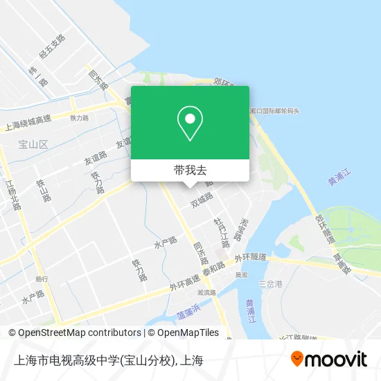 上海市电视高级中学(宝山分校)地图