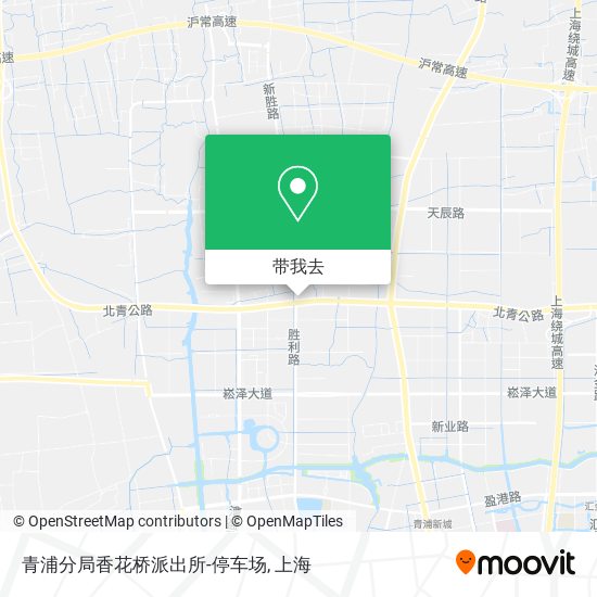 青浦分局香花桥派出所-停车场地图
