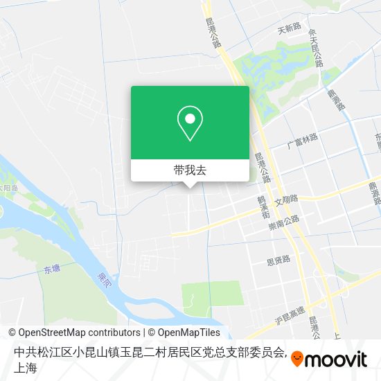 中共松江区小昆山镇玉昆二村居民区党总支部委员会地图