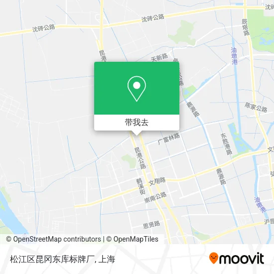 松江区昆冈东库标牌厂地图