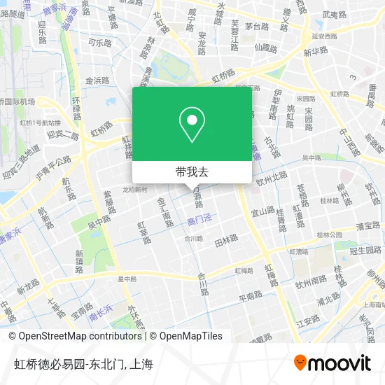 虹桥德必易园-东北门地图