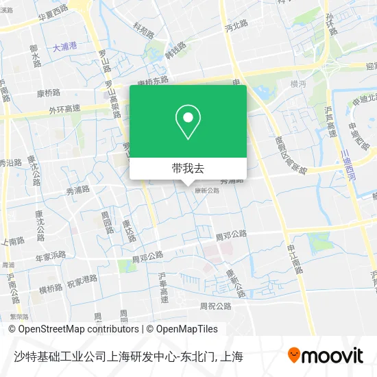 沙特基础工业公司上海研发中心-东北门地图