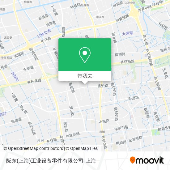 阪东(上海)工业设备零件有限公司地图