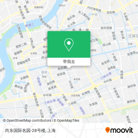 尚东国际名园-28号楼地图