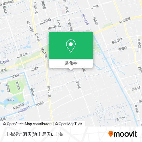 上海漫迪酒店(迪士尼店)地图