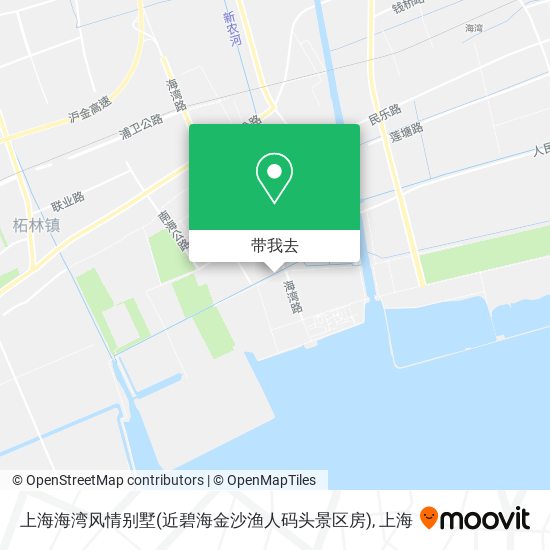 上海海湾风情别墅(近碧海金沙渔人码头景区房)地图