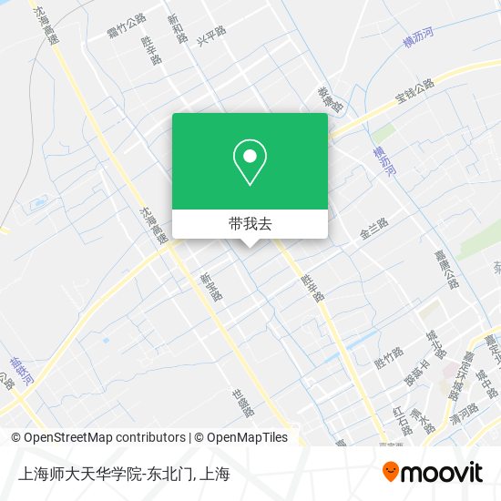上海师大天华学院-东北门地图