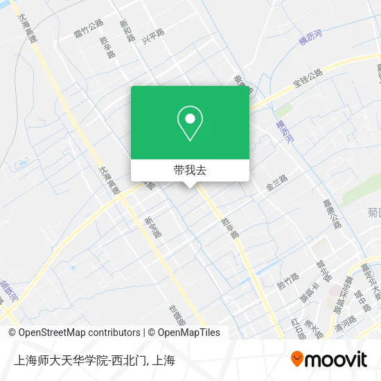 上海师大天华学院-西北门地图