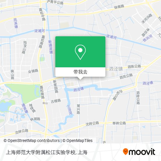 上海师范大学附属松江实验学校地图