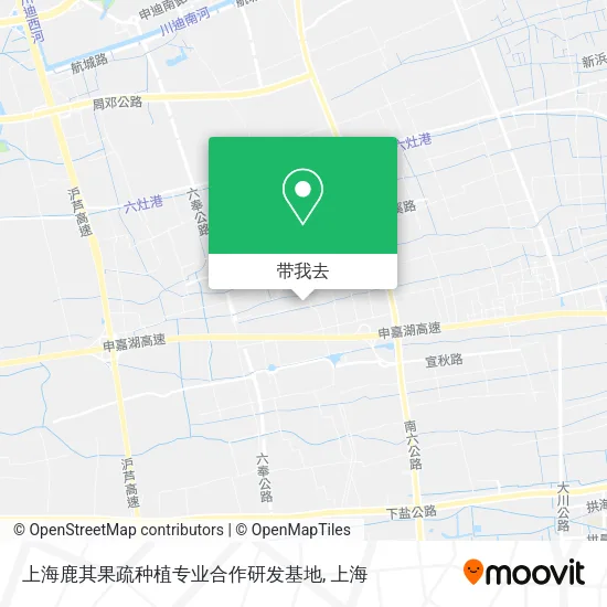 上海鹿其果疏种植专业合作研发基地地图