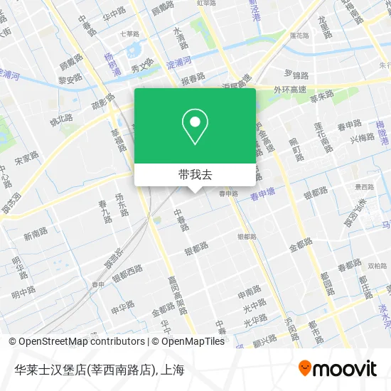 华莱士汉堡店(莘西南路店)地图