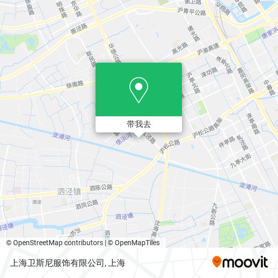 上海卫斯尼服饰有限公司地图