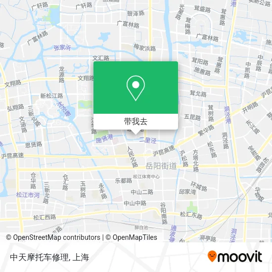 中天摩托车修理地图