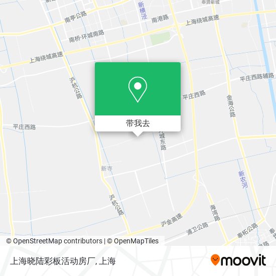 上海晓陆彩板活动房厂地图