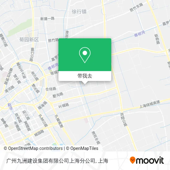 广州九洲建设集团有限公司上海分公司地图