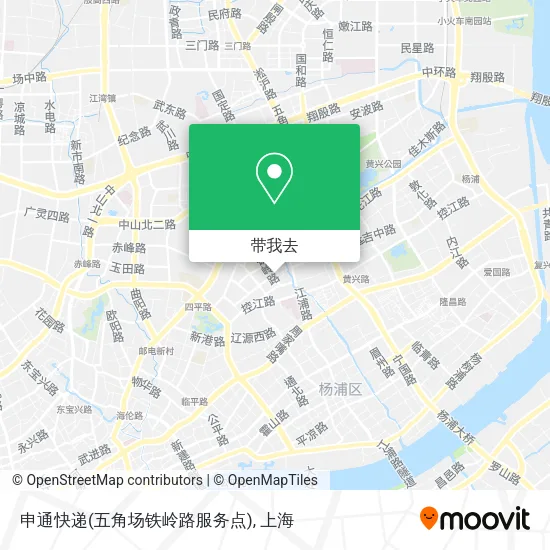 申通快递(五角场铁岭路服务点)地图