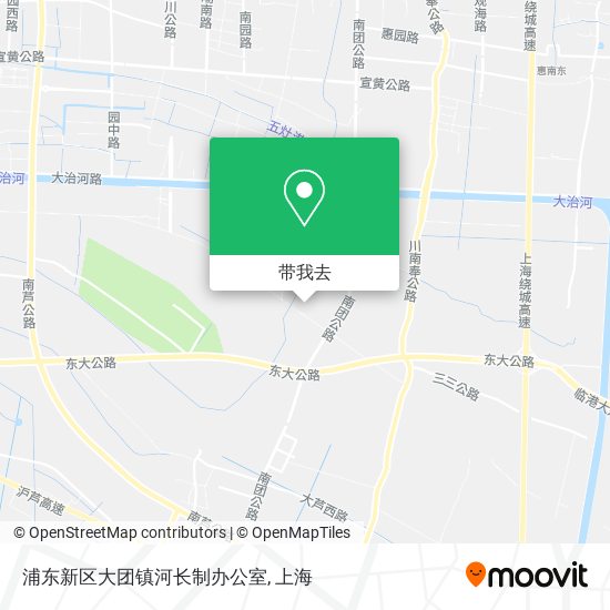 浦东新区大团镇河长制办公室地图
