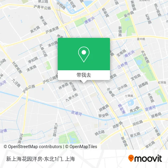 新上海花园洋房-东北1门地图