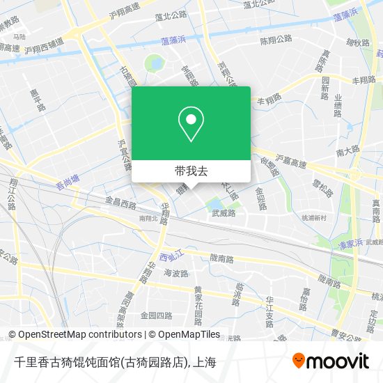 千里香古猗馄饨面馆(古猗园路店)地图